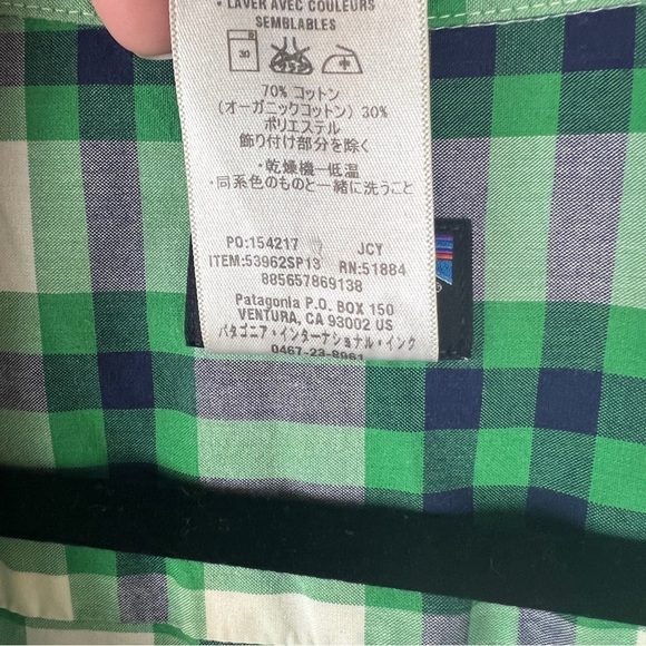 Patagonia Fezzman Short Sleeve Button Front Shirt Organic Cotton - Picture 5 of 5